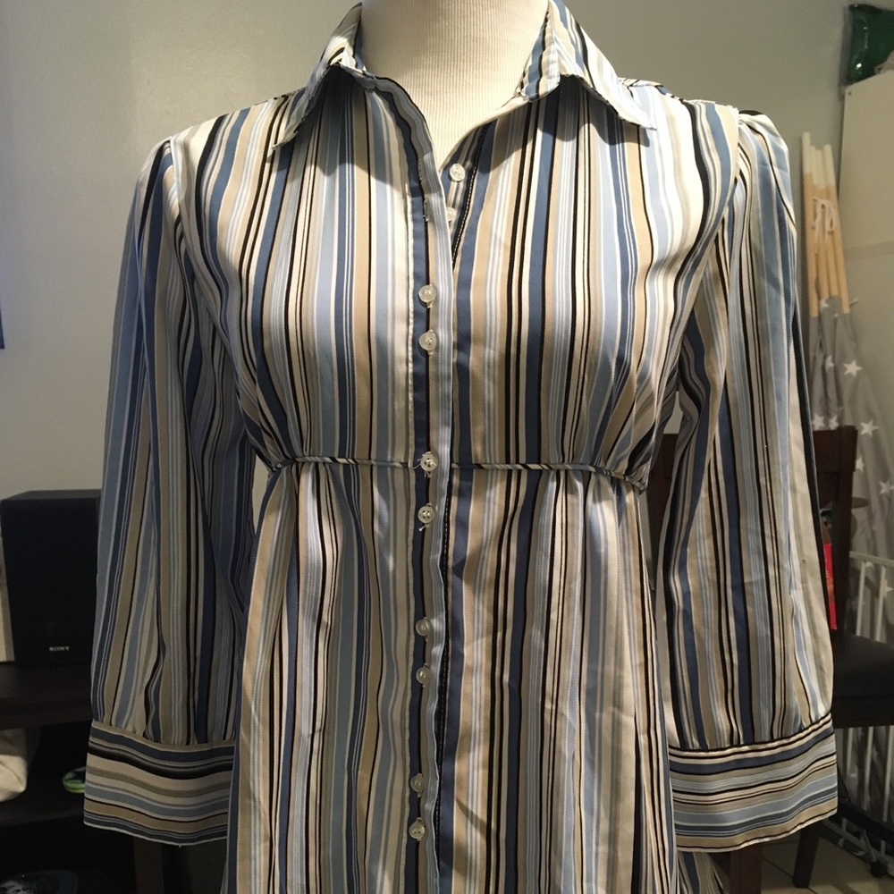 Striped Motherhood Maternity Blouse